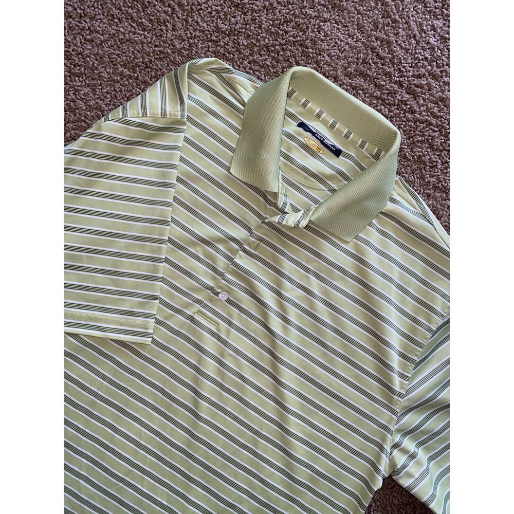 Greg Norman‎ Polo Shirt Mens XL Play Dry Short Sleeve Golf Lime Green